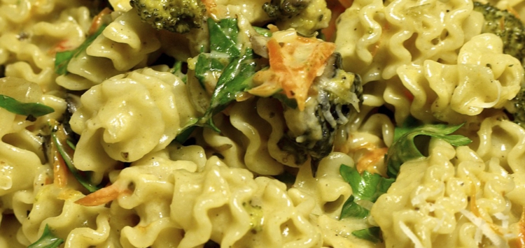 Radiatori pasta with broccoli